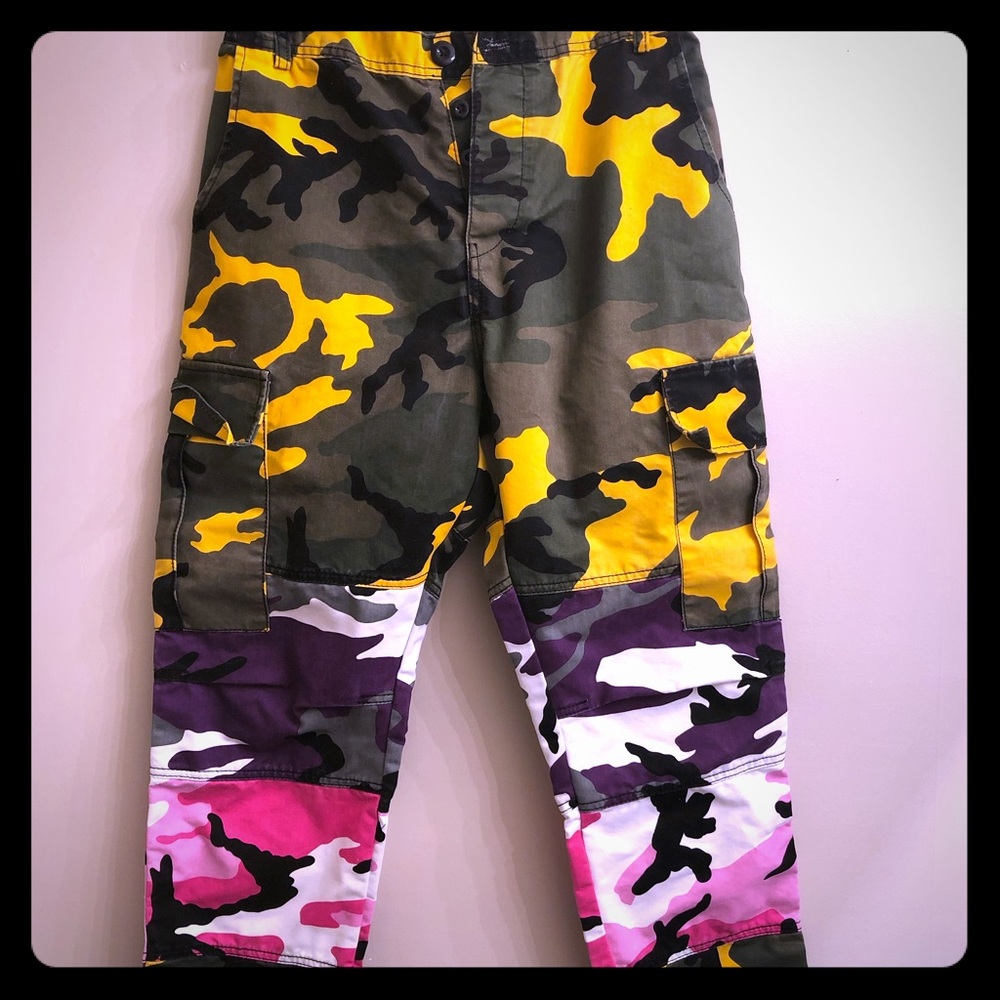 Multi Color Camo cargo Pants